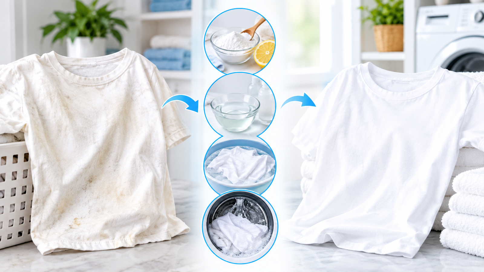 how to whiten white clothes